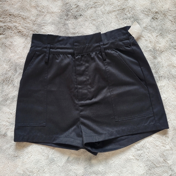 Steve Madden Pants - Missing Belt NWOT Steve Madden Black High Waisted Paperbag Shorts Women's Small
